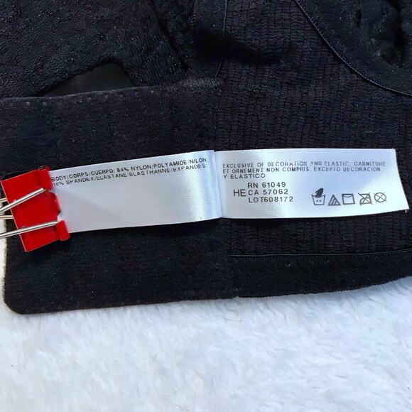 Wacoal NWOT Black Lace Bra Women 34C - Picture 10 of 11